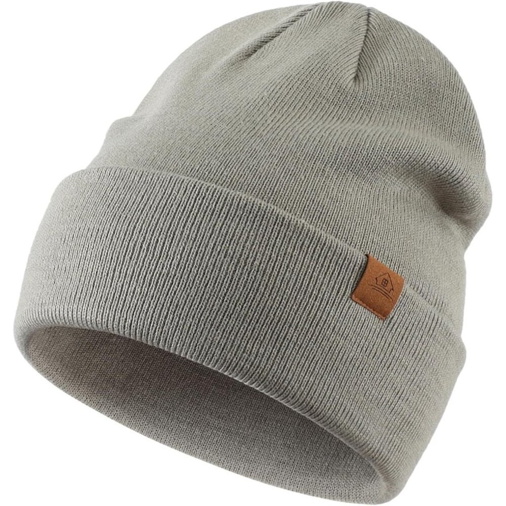Men Sage Green Winter Hats Acrylic Knit Cuff Beanie Cap Warm Women Beanie Hat